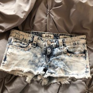 COPY - Daytrip Gemini distressed jean shorts
